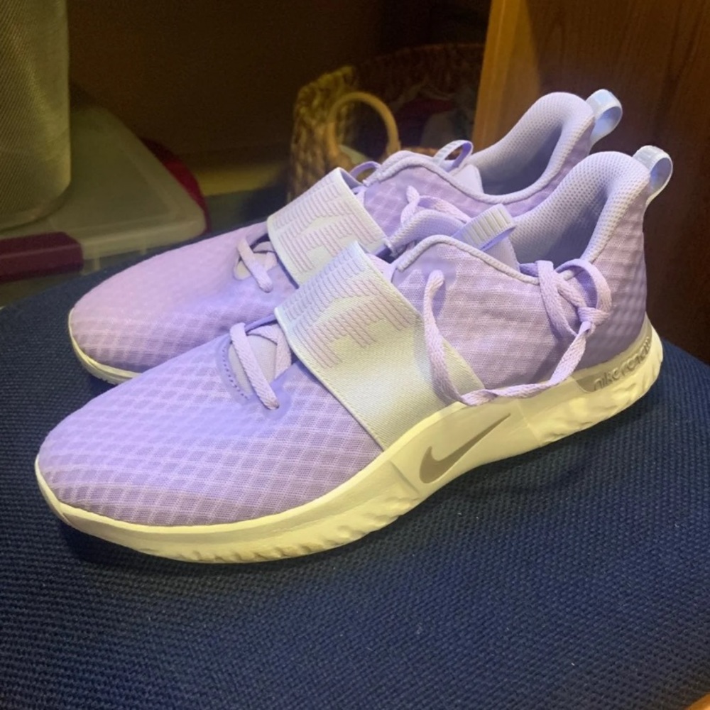 Purple nike shoes